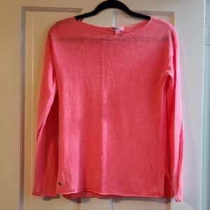 Lilly Pulitzer. Pink Linen Sweater
